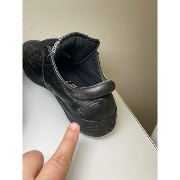 Chuck Taylor All Star Madison Reflective Converse Shoes9.5 Leather Black 553424C - Picture 4 of 16